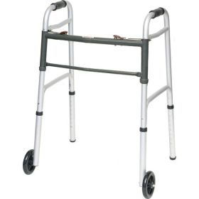 Folding Walker w/5  Wheels Adult--(ProBasic)