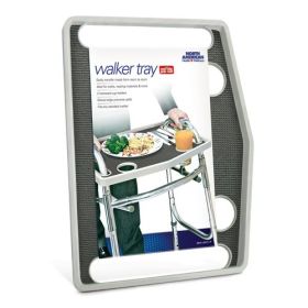 Walker Tray w/ Grip Mat  Gray - Gray