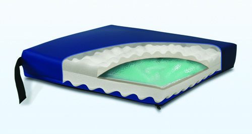 Gel Convoluted Foam Cushion 18  x 16  x 3   Navy