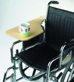 Wheelchair Tray  Half-Lap Wood Flip-Away  for Desk Arm