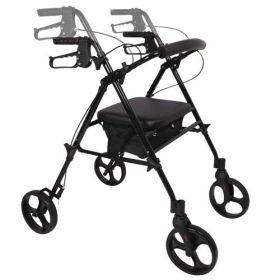 Rollator  Aluminum  Height Adjustable  Black