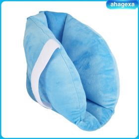 [Ahagexa] Foot Support Pillow Pressure Relieving Heel Cushion Protective Old Man Blue