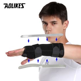 AOLIKES 1PCS Adjustable Wrist Support Brace with Splints , Arm Compression Hand Support for Injuries, Wrist Pain, Sprain