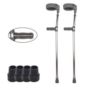 JayCreer Light Weight Aluminum Alloy Forearm Crutches Tall Adult Has A 250-lb. (113 KGS) Weight Capacity