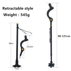 Elderly Walking Stick Telescopic Folding Canes Crutch Folding Hiking Walk Mens Lightweight Cane Hiking Poles Crutches
