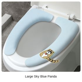 T wholesale universal toilet seat cushion paste type with handle electrostatic adsorption cute waterproof toilet seat cover