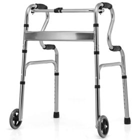 Bi-Level Armrests Adjustable Rehabilitation Equipment Folding Walker