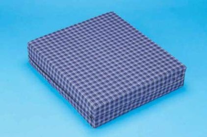 Foam Wheelchair Cushion Plaid 17.5 x19.5 x2-7/8 Comp Foam